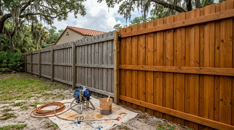 Fence Staining & Restoration St. Petersburg
